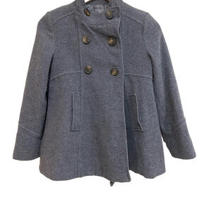 Zara kids girls 11-12 years double breasted wool blend pea coat